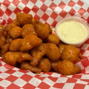 A photo of buffalo cauliflower bites.