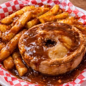 A photo of a ground beef pie.