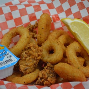 A photo of calamari bites.