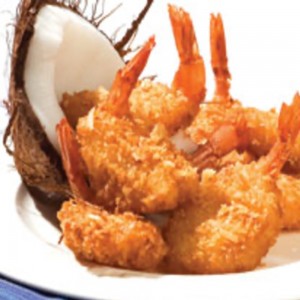 A photo of coconut shrimp.