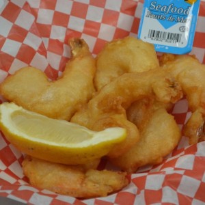 A photo of jumbo shrimp.