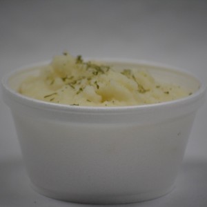 A photo of mashed potatoes.